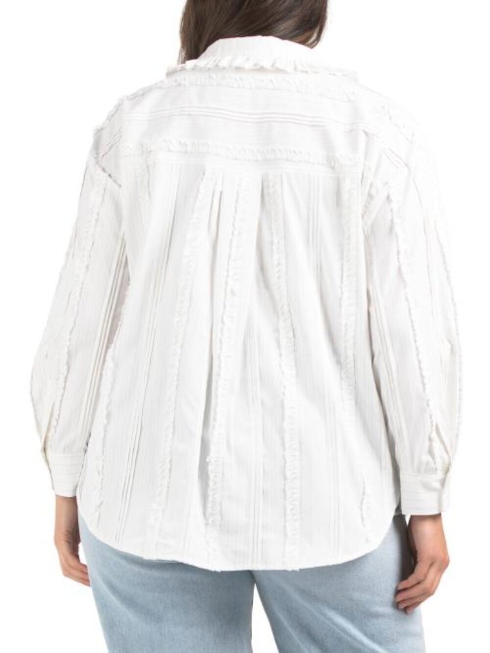 ENDLESS ROSE Plus Pintuck And Ruffle Shirt - Picture 2 of 5